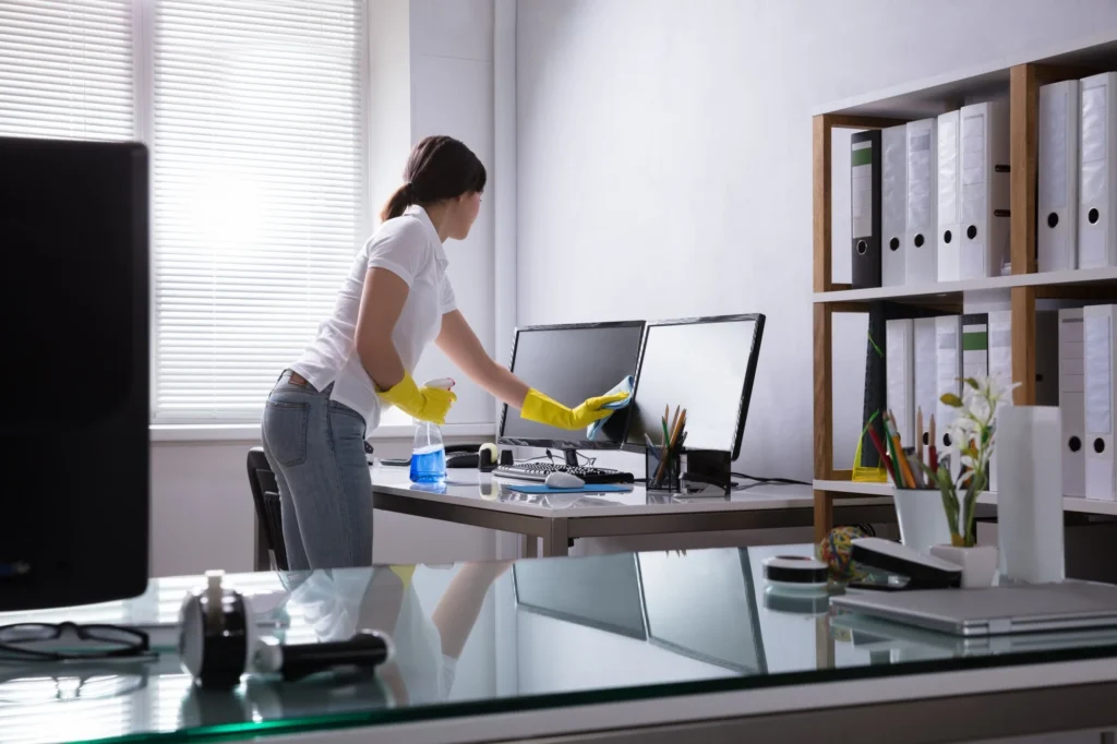 Home office+cleaning+best+practices+ +ensuring+a+productive+and+inviting+work+environment+ +cleaning+by+jen+ +washington+michigan